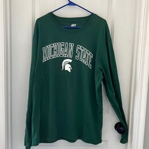 Michigan State Green Long Sleeve T-shirt
